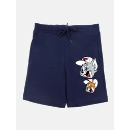 YK Warner Bros Boys Navy Blue & Red Tom & Jerry Printed Shorts-picture-36