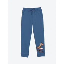 YK Warner Bros Boys Printed Mid-Rise Joggers-picture-17