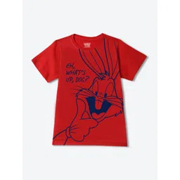 YK Warner Bros Boys Printed Raw Edge T-shirt-picture-12