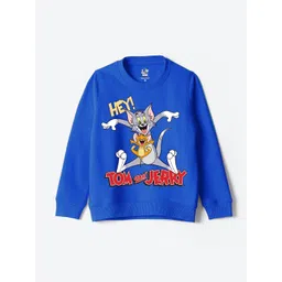 YK Warner Bros Kids Humour and Comic Tom & Jerry Printed Pullover Sweatshirt-picture-21