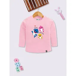 YK X Minute Mirth Baby Sharks Print Cotton Top-picture-47