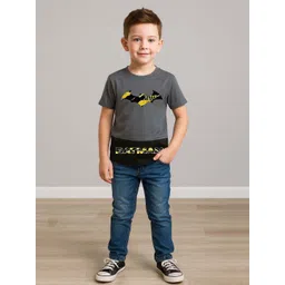 YK X Minute Mirth Boys Batman Printed Cotton T-shirt-picture-36