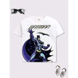 YK X Minute Mirth Boys Batman Printed Drop-Shoulder Sleeves T-shirt-picture-40