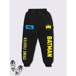 YK X Minute Mirth Boys Batman Printed Pure Cotton Joggers-picture-45