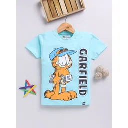 YK X Minute Mirth Boys Garfield Graphic Printed Pure Cotton T-shirt-image-11