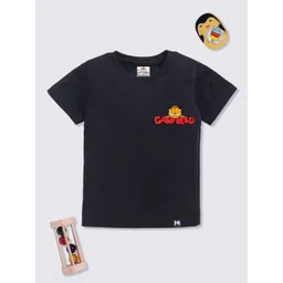 YK X Minute Mirth Boys Garfield Printed Cotton T-shirt-image-8