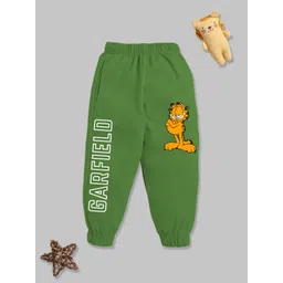 YK X Minute Mirth Boys Garfield Printed Pure Cotton Joggers-image-13