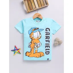YK X Minute Mirth Boys Garfield Printed T-shirt-image-1