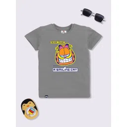 YK X Minute Mirth Boys Garfield Printed T-shirt-picture-24