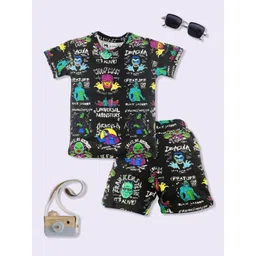 YK X Minute Mirth Boys Graphic Printed Pure Cotton Clothing Set-picture-12