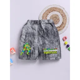 YK X Minute Mirth Boys Mutant Ninja Turtles Printed Regular Shorts-picture-21