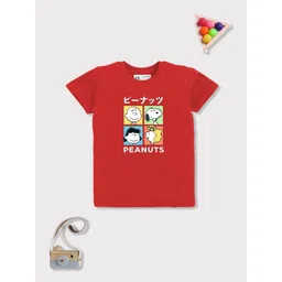 YK X Minute Mirth Boys Peanuts Graphic Printed Pure Cotton T-shirt-picture-31