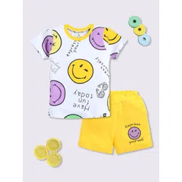 YK X Minute Mirth Boys Printed Pure Cotton T-shirt with Shorts-picture-36