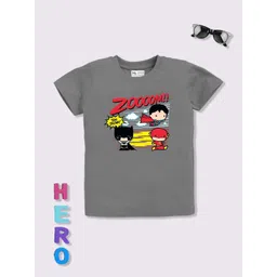 YK X Minute Mirth Boys Pure Cotton Justice League Printed T-shirt-picture-28