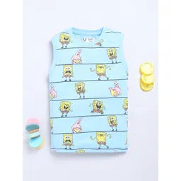 YK X Minute Mirth Boys Sponge Bob Printed Pure Cotton T-shirt-picture-22