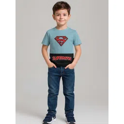 YK X Minute Mirth Boys Superman Printed Cotton T-shirt-picture-34