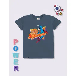 YK X Minute Mirth Boys Superman Printed T-shirt-picture-44