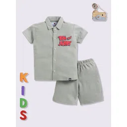 YK X Minute Mirth Boys Tom & Jerry Printed Shirt with Shorts-image-38