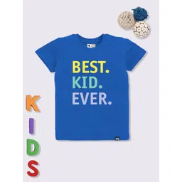 YK X Minute Mirth Boys Typography Printed Cotton T-shirt-picture-26