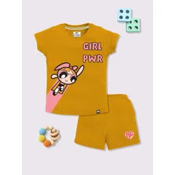 YK X Minute Mirth Girls Powerpuff Girls Printed Pure Cotton Clothing Set-picture-12
