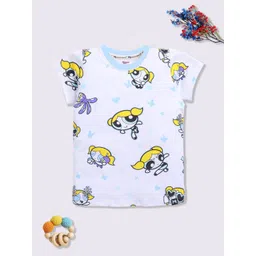 YK X Minute Mirth Girls Powerpuff Girls Printed Pure Cotton T-shirt-picture-17