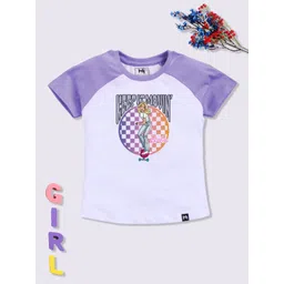 YK X Minute Mirth Girls Printed Cotton T-shirt-picture-27
