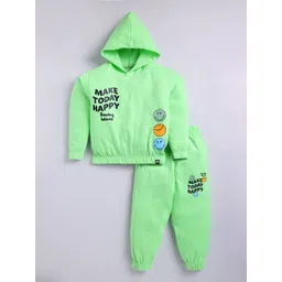 YK X Minute Mirth Girls Pure Cotton Printed Sweatshirt with Joggers-picture-46