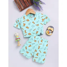 YK X Minute Mirth Infant Girls Garfield Printed Pure Cotton Top With Shorts-picture-37