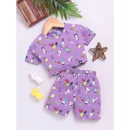 YK X Minute Mirth Infant Girls Peanuts Printed Pure Cotton Crop Top With Shorts-picture-39