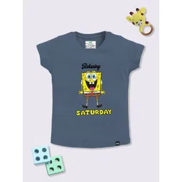YK X Minute Mirth Infant Girls Sponge Bob Printed T-shirt-picture-12