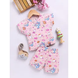 YK X Minute Mirth Infant Girls Tom & Jerry Printed Pure Cotton T-shirt With Shorts-picture-11