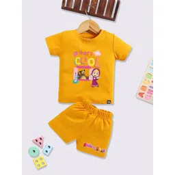 YK X Minute Mirth Infants Girls Masha and the Bear Printed Pure Cotton Top with Shorts-picture-38