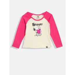 YK X Minute Mirth Snoopy Printed Raglan Sleeve Pure Cotton Top-picture-23