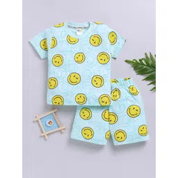 YK X Tinyo Boys Printed Pure Cotton T-shirt with Shorts-picture-16