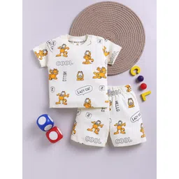 YK X Tinyo Boys Printed Pure Cotton T-shirt with Shorts-picture-18