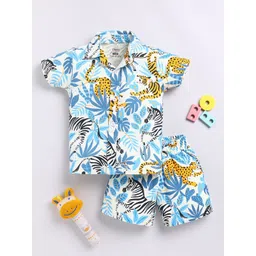 YK X Tinyo Boys Tropical Printed Pure Cotton Clothing Set-picture-13