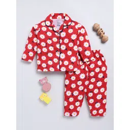YK X Tinyo Girls Floral Printed Night suit-picture-24