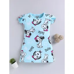 YK X Tinyo Girls Print A-Line Dress-image-4