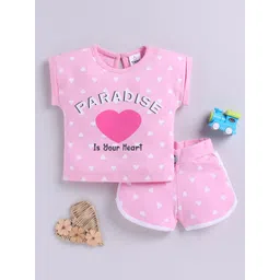YK X Tinyo Girls Pure Cotton Printed T-shirt with Shorts-picture-31