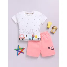 YK X Tinyo Girls Pure Cotton Printed Top with Shorts-picture-58