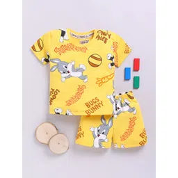 YK X Tinyo Infant Boys Bugs Bunny Printed Pure Cotton T-shirt with Shorts-picture-41