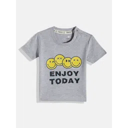 YK X Tinyo Infant Boys Typography Printed Pure Cotton T-shirt-picture-16