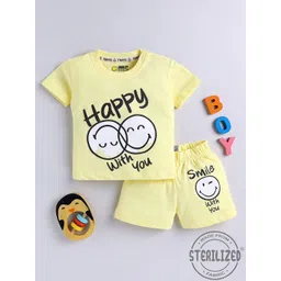 YK X Tinyo Infant Boys Typography Printed T-shirt with Shorts-picture-26