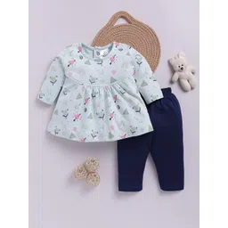 YK X Tinyo Infant Girls Printed Cotton Tunic with Leggings-picture-18