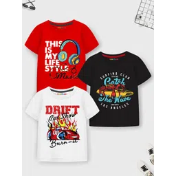 YK X Trampoline Boys 3 Printed Applique T-shirt-picture-52