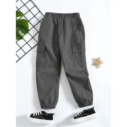 YK X Trampoline Boys Relaxed Pleated Cargos Trousers-picture-50