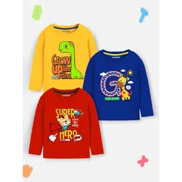 YK X Trampoline Boys Typography 3 Printed Applique T-shirt-picture-45