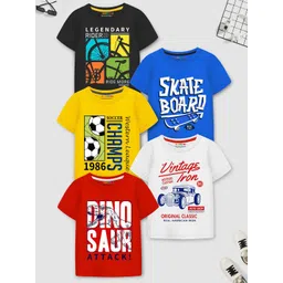 YK X Trampoline Boys Typography 5 Printed T-shirt-picture-11