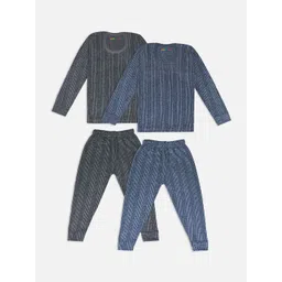 YK X Trampoline Infants Pack Of 2 Striped Thermal Set-picture-34