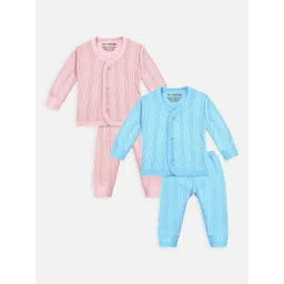 YK X Trampoline Infants Pack Of 2 Striped Thermal Set-picture-51